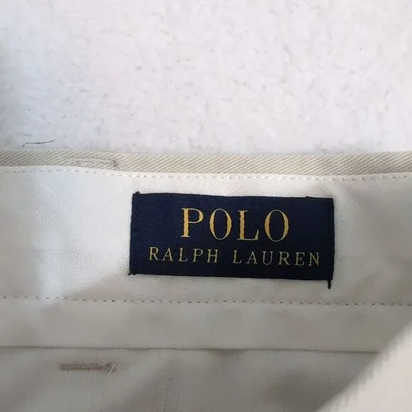 Polo Ralph Lauren Pants Men's Cream 36X30 Cotton Classic Fit EUC‎ - Picture 2 of 10